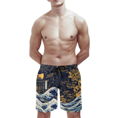 Wave Off Kanagawa Geek Shorts