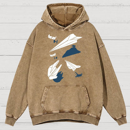 Paper Wars Vintage Distressed Hoodie