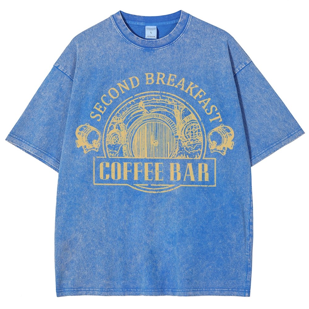 Extra Breakfast Coffee Vintage Distressed T-shirt