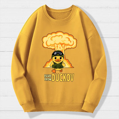 Escape From Quackville Geek Cotton Sweatshirt