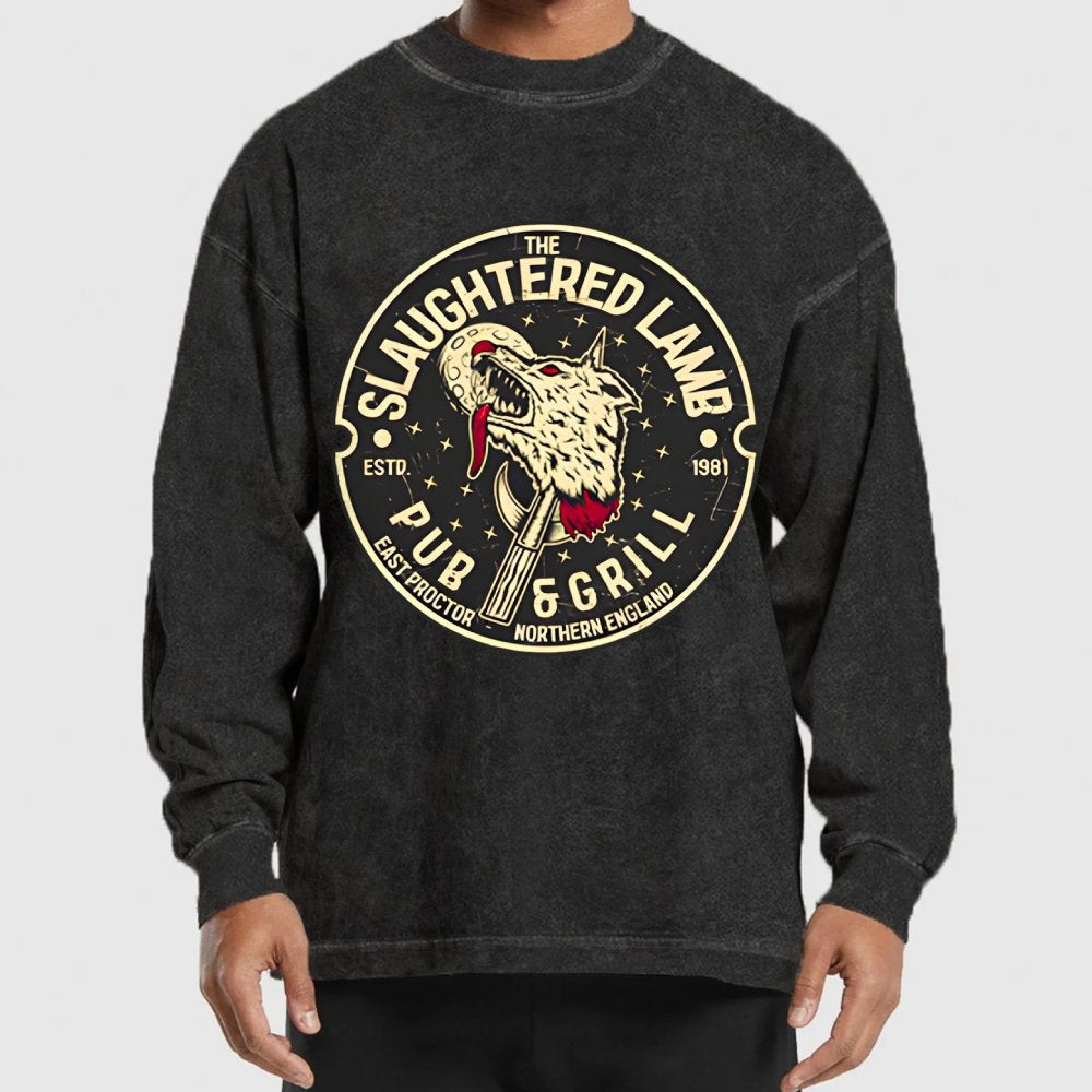 The Slaughtered Lamb Washed Long Sleeve Tee