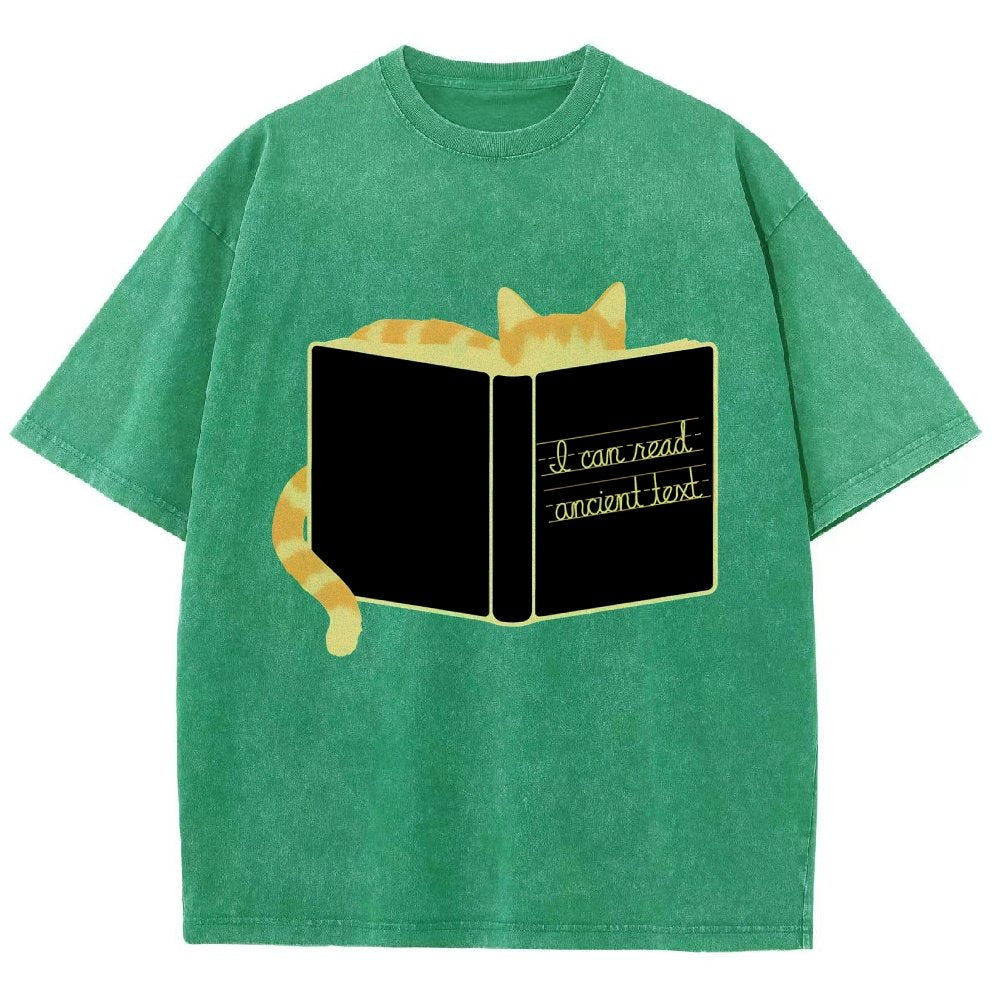 Ancient Text Vintage Distressed T-shirt