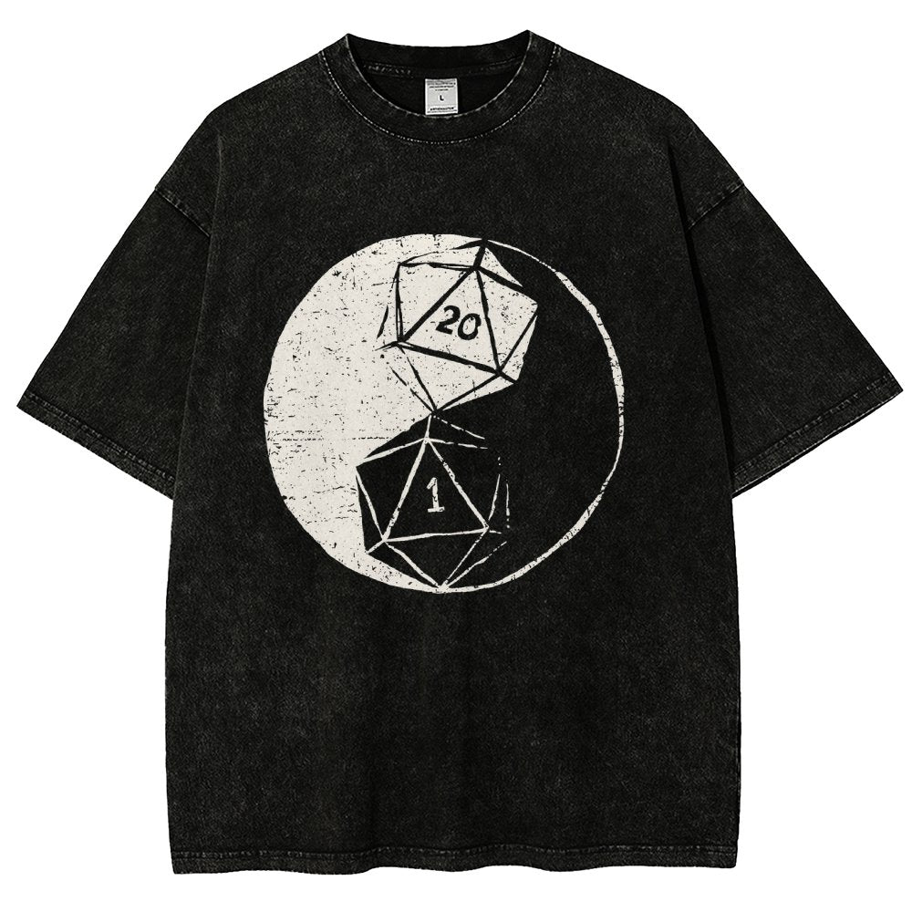 RPG Duality Balancing Vintage Distressed T-shirt