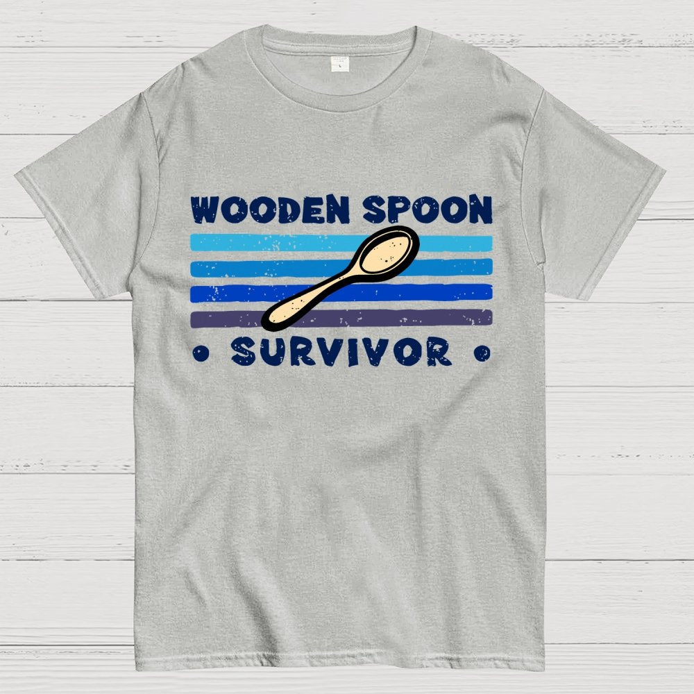 Personalized Wooden Spoon Survivor Unisex Geek T-Shirt