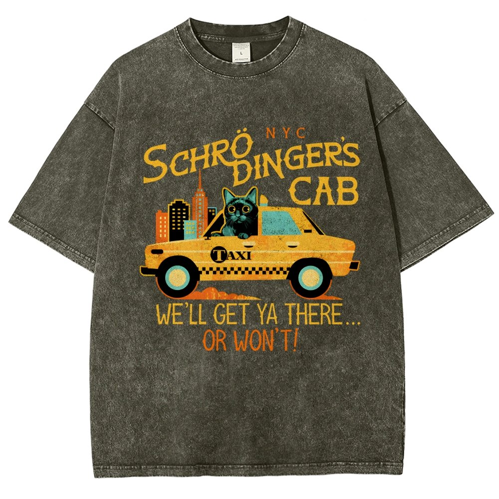 Schrodinger's Cab Vintage Distressed T-shirt