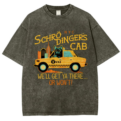 Schrodinger's Cab Vintage Distressed T-shirt