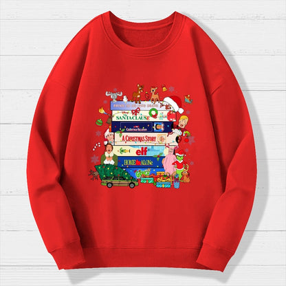 90s Style Christmas Geek Cotton Sweatshirt