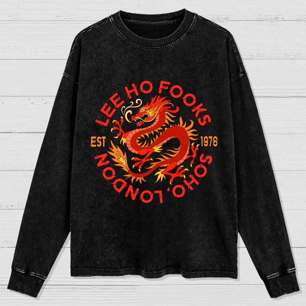 Mystery Place's (Mythical Beasts of London) Washed Long Sleeve Tee