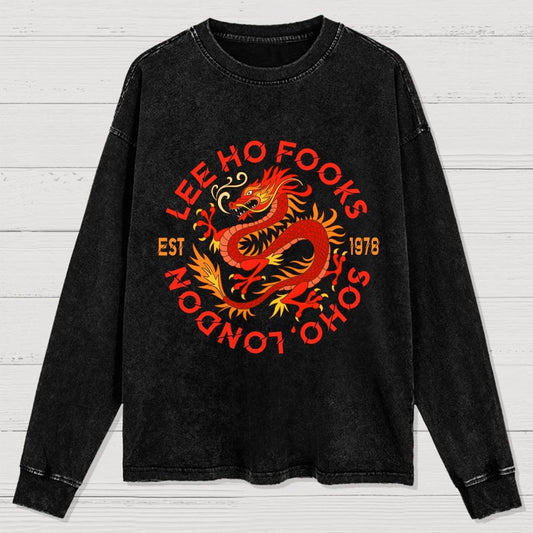 Mystery Place's (Mythical Beasts of London) Washed Long Sleeve Tee