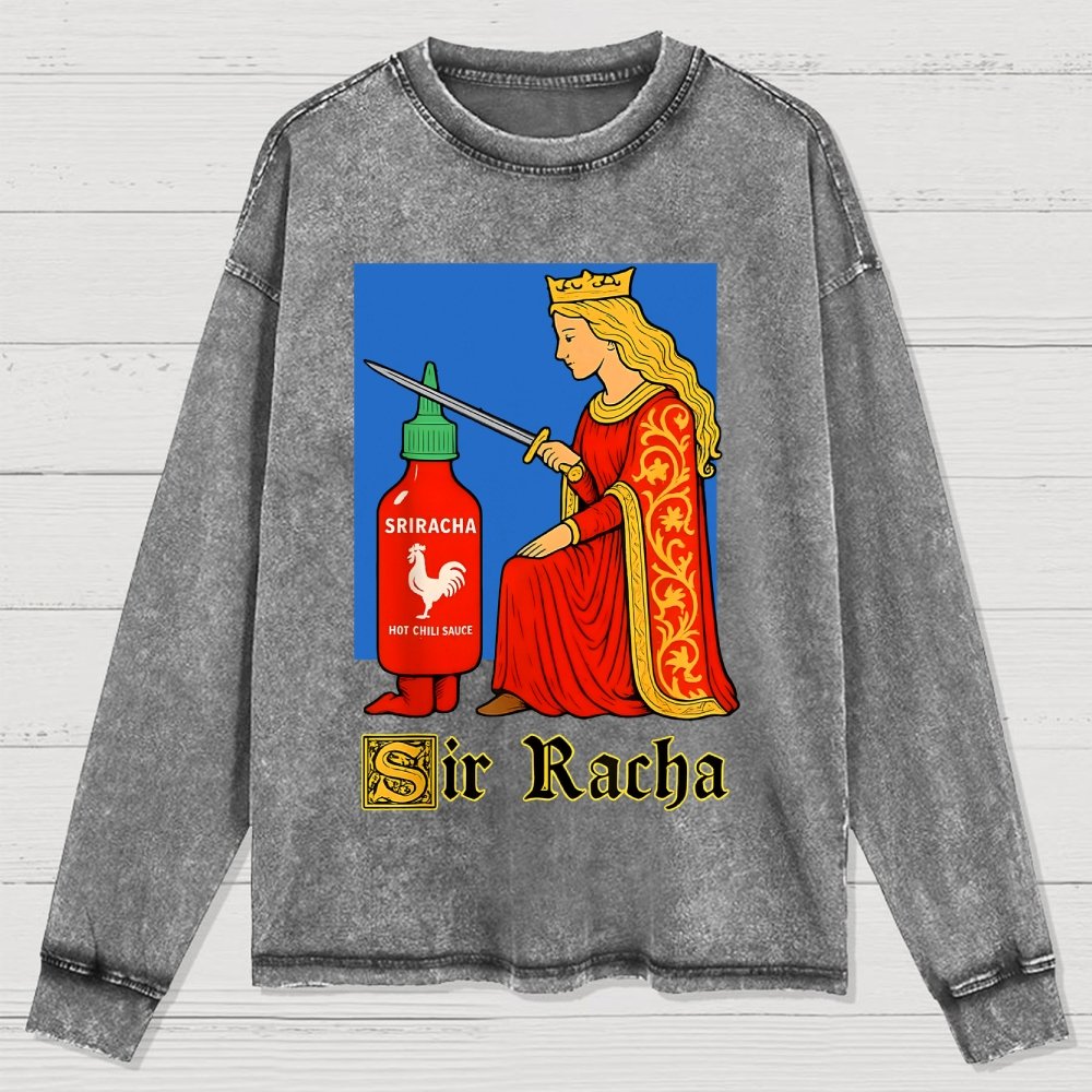 Sir Racha Washed Long Sleeve Tee