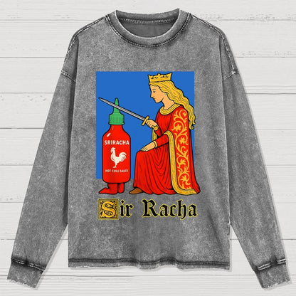 Sir Racha Washed Long Sleeve Tee