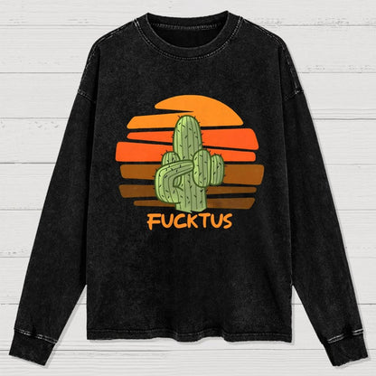 Fucktus Washed Long Sleeve Tee
