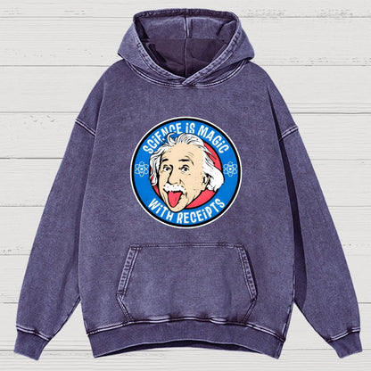 Science Is Magic Vintage Distressed Hoodie
