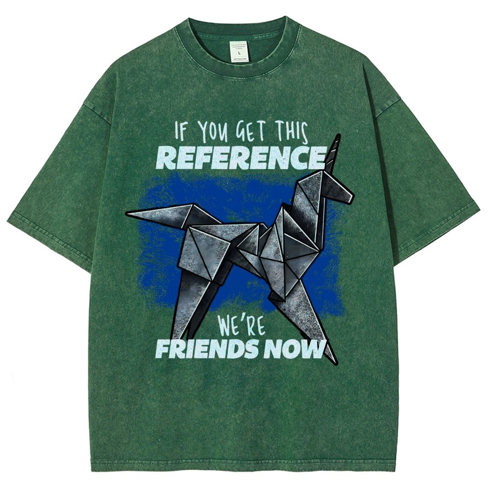 Origami Dreams Vintage Distressed T-shirt