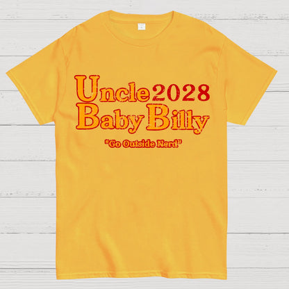 Uncle Baby Billy 28 - Go Outside Nerd Geek T-Shirt