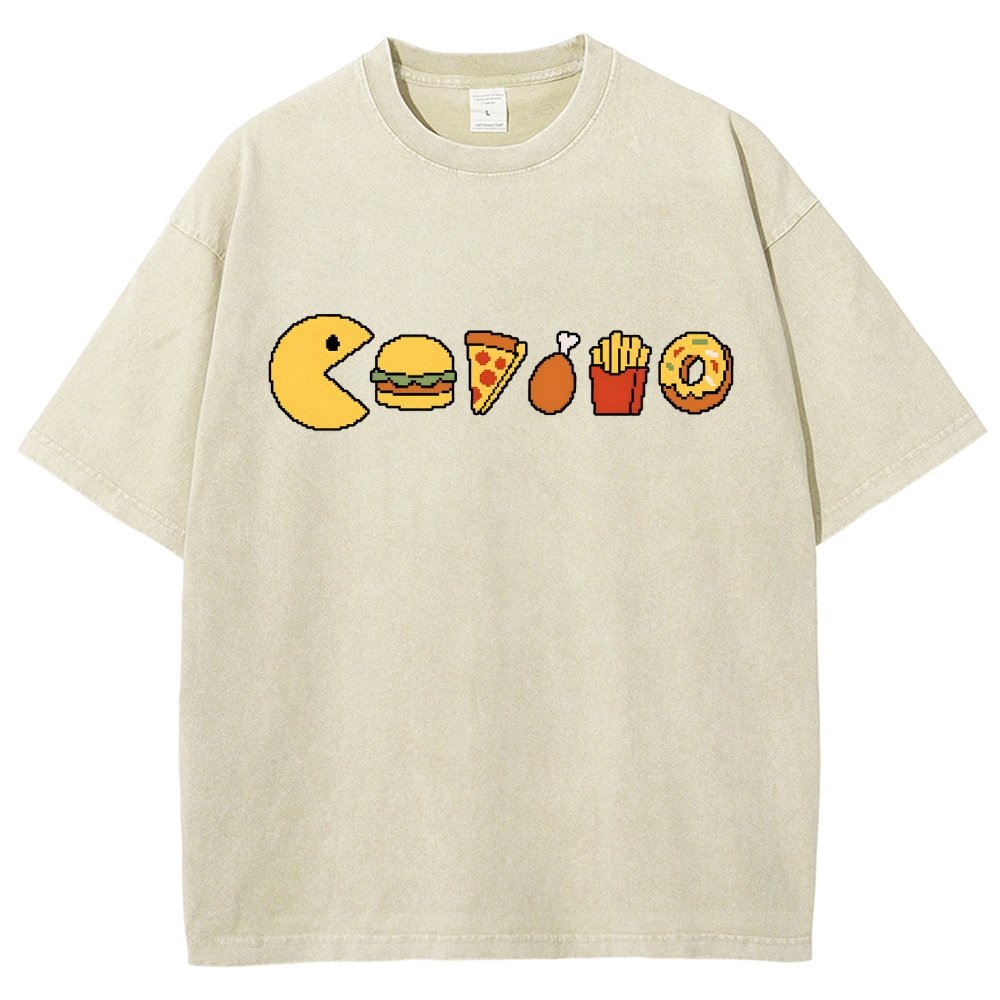 Snack-man Vintage Distressed T-shirt