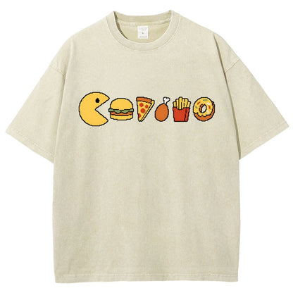 Snack-man Vintage Distressed T-shirt
