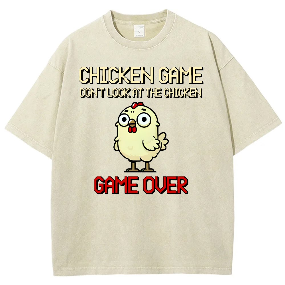 Chicken Game Vintage Washed T-shirt