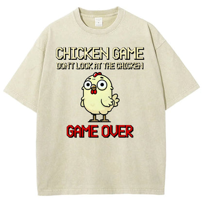 Chicken Game Vintage Washed T-shirt