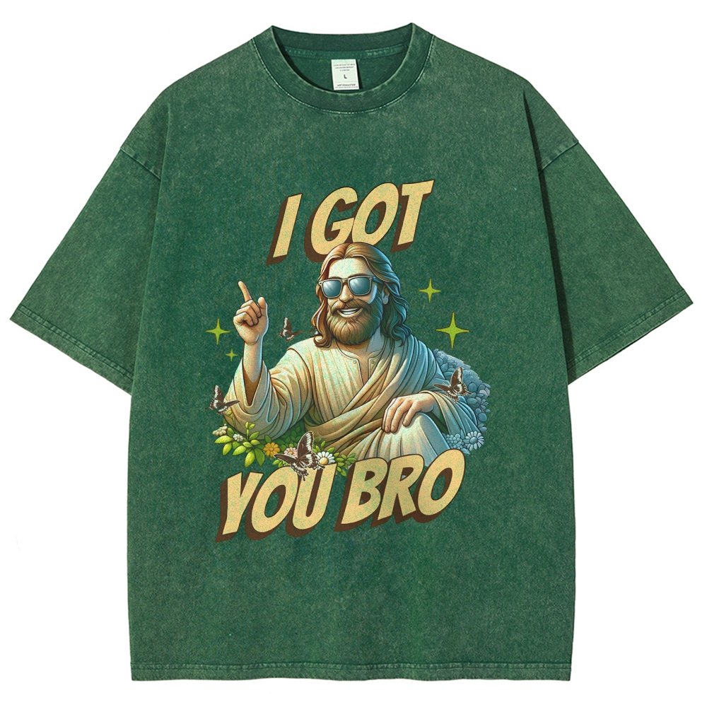 I Got You Bro , Funny Vintage Distressed T-shirt
