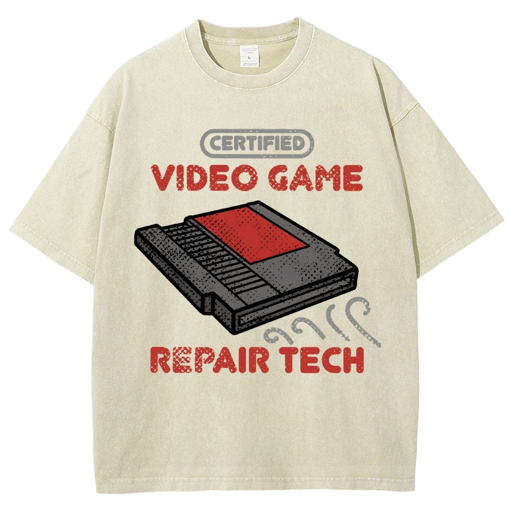 Video Game Repair Tech Vintage Distressed T-shirt