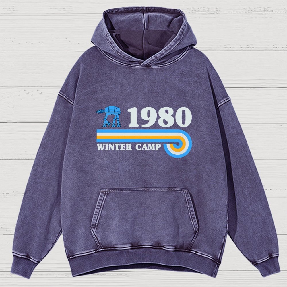 Winter Camp Vintage Distressed Hoodie