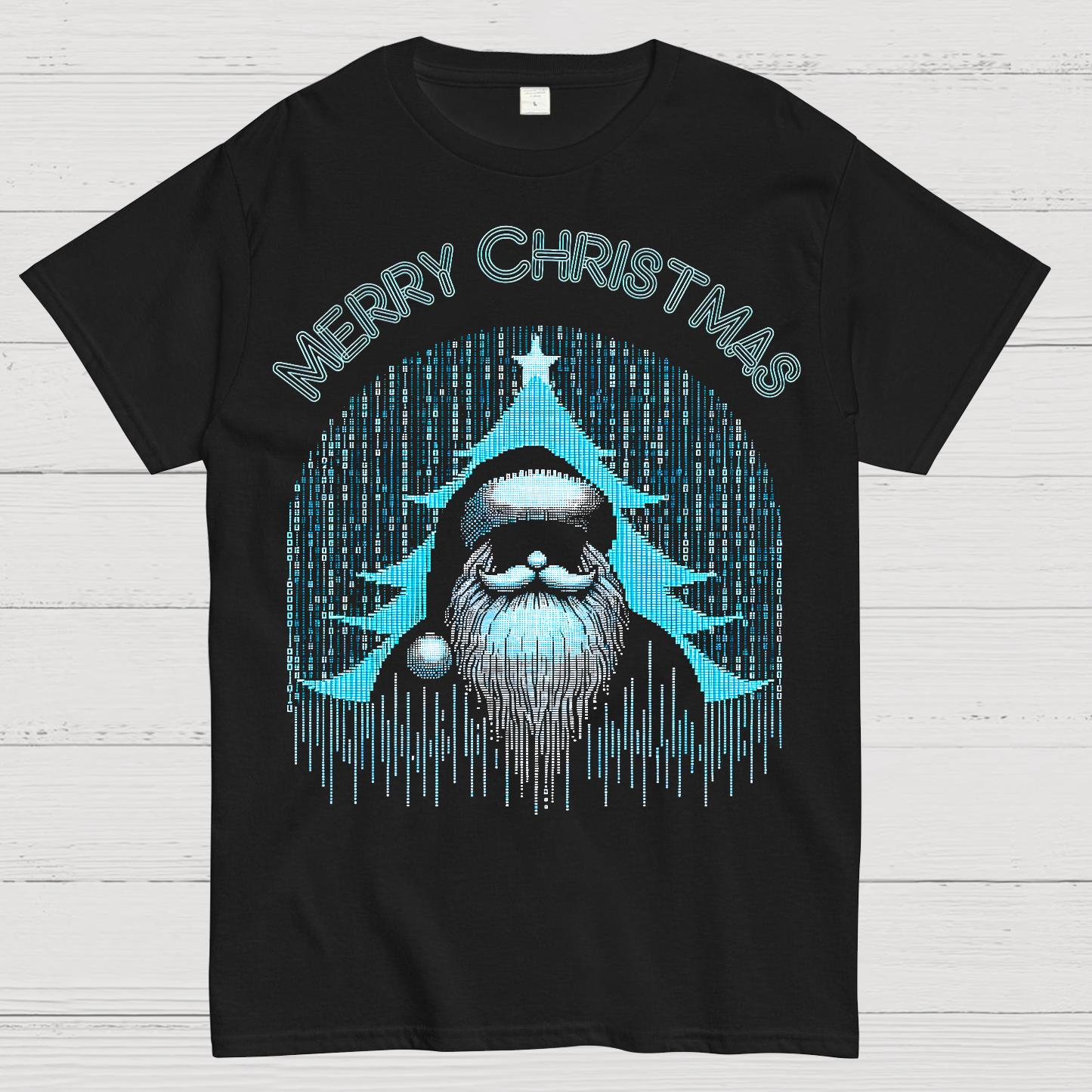 Funny Binary Christmas Santa Clause for Programmer Geek T-Shirt