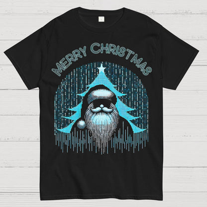 Funny Binary Christmas Santa Clause for Programmer Geek T-Shirt