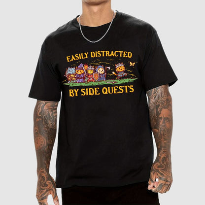 Easily Distracted By Side Quests Geek T-Shirt