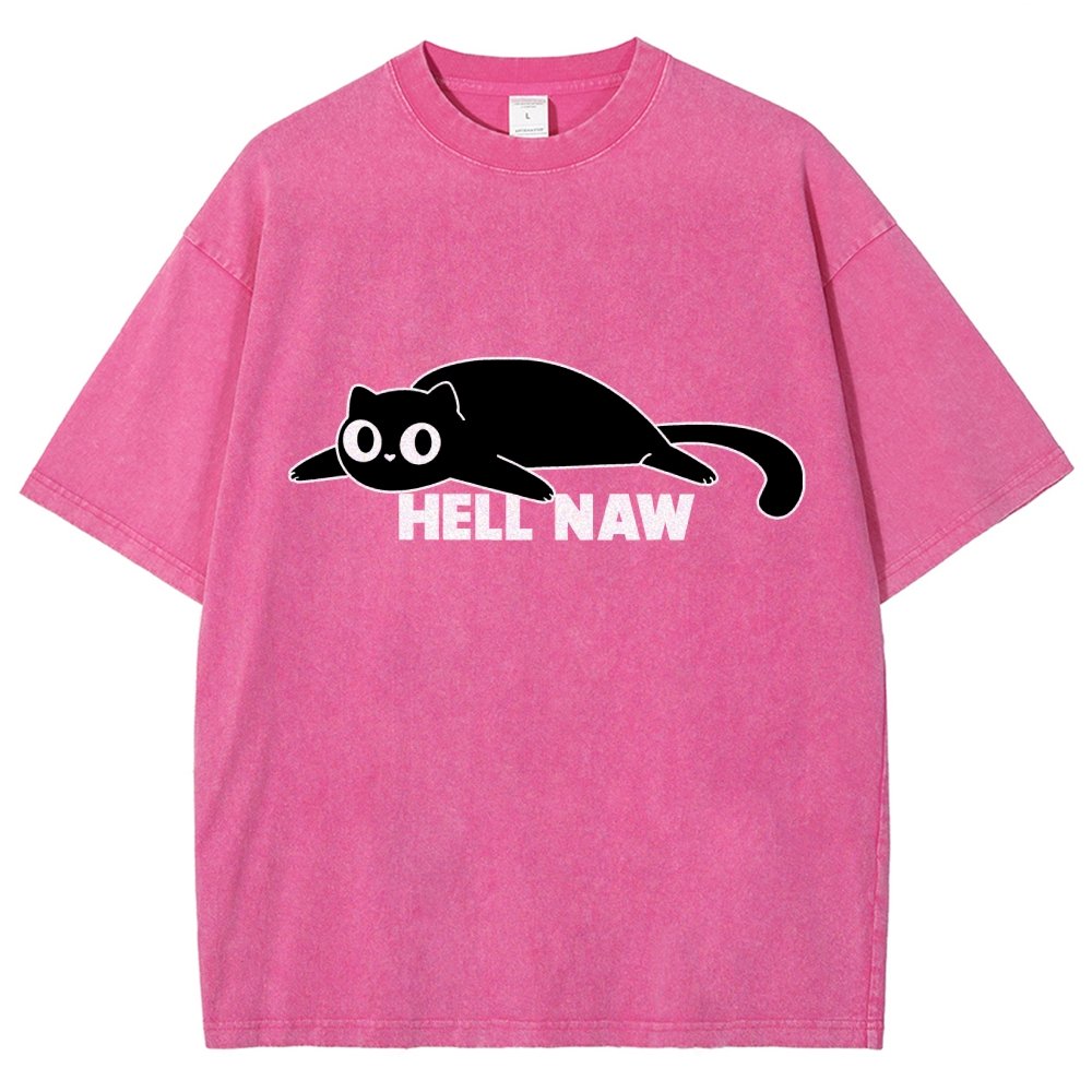 Hell Naw Vintage Distressed T-shirt