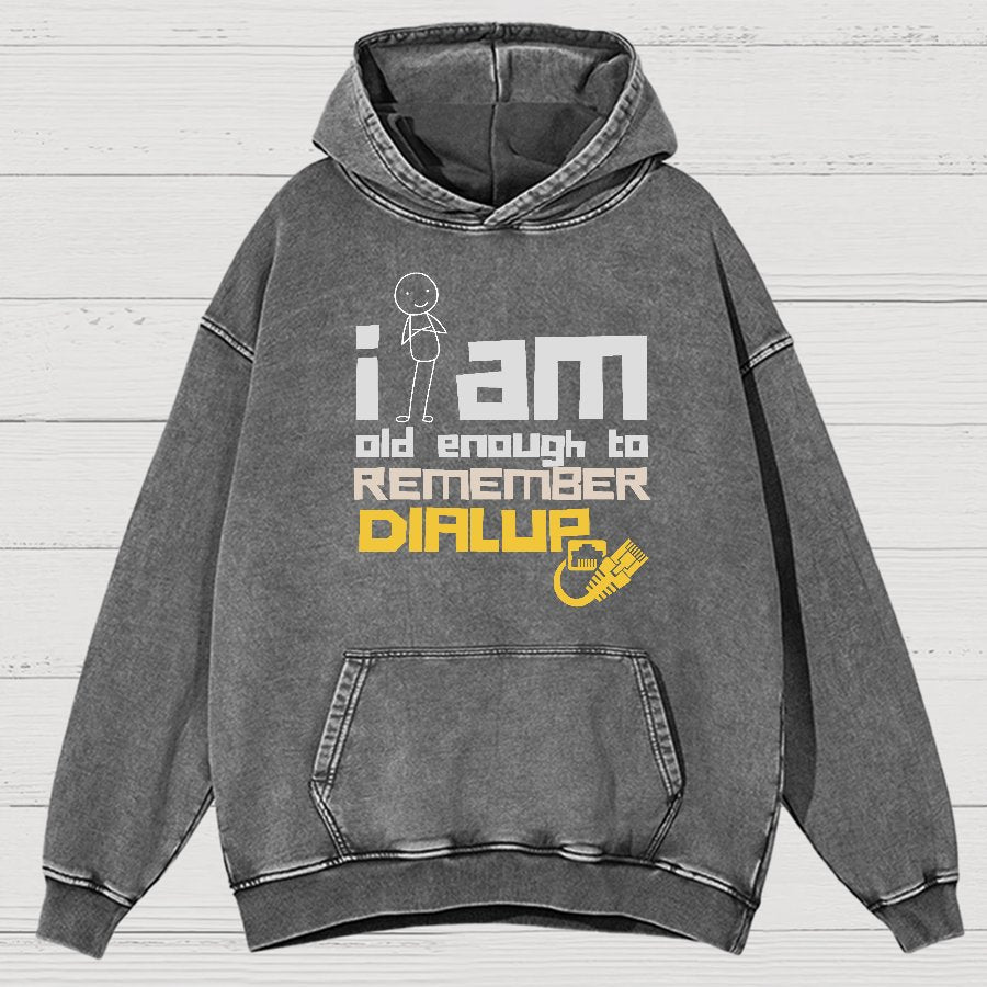 Dialup Internet Retro Vintage Distressed Hoodie
