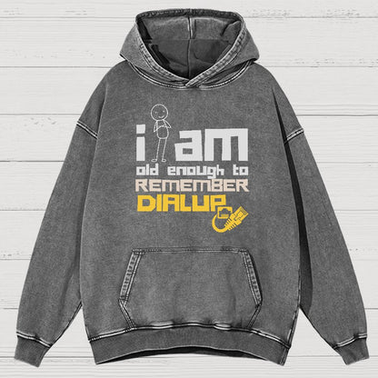 Dialup Internet Retro Vintage Distressed Hoodie