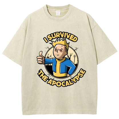 I Survived the Apocalypse Vintage Distressed T-shirt
