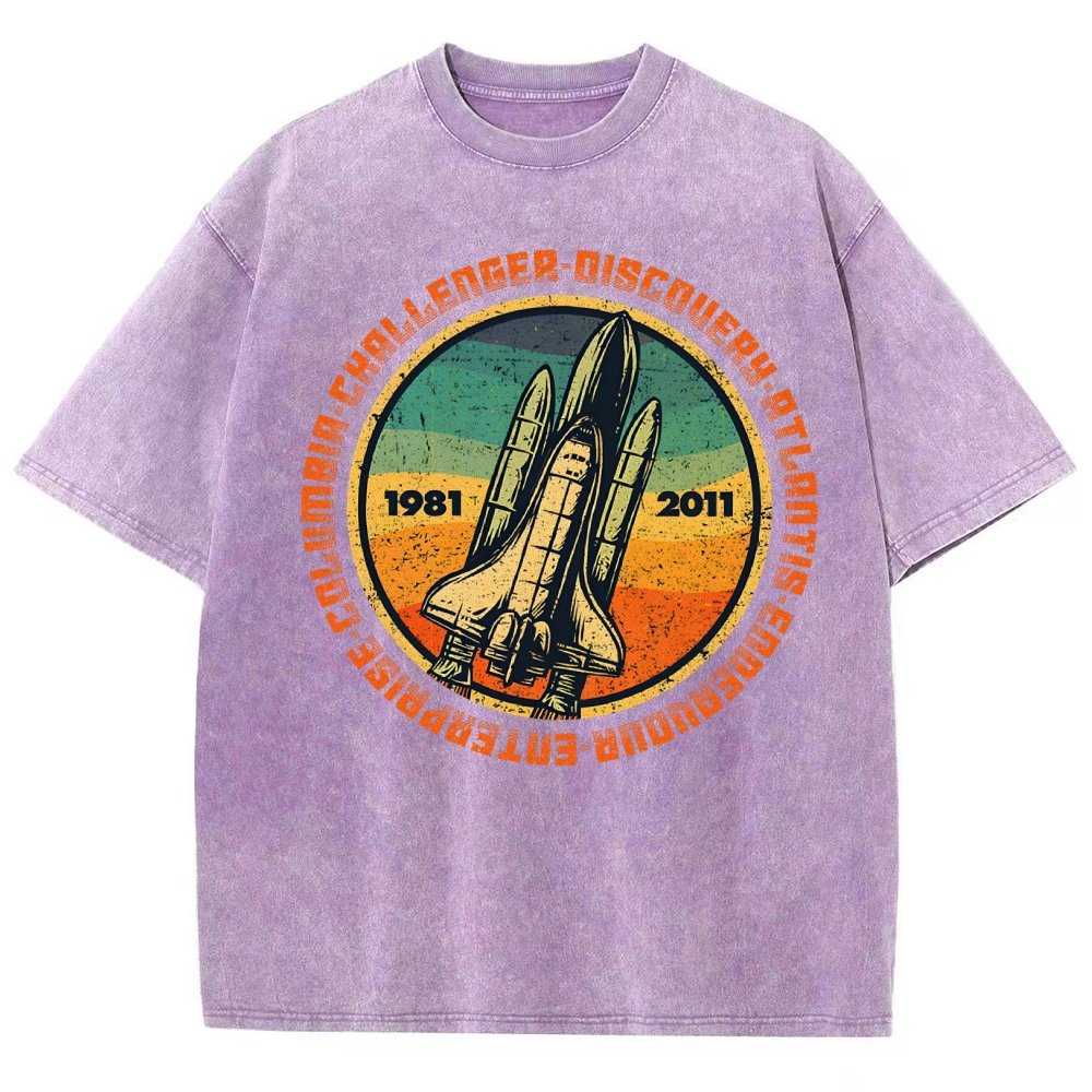 Through Hardship To The Stars Vintage Distressed T-shirt
