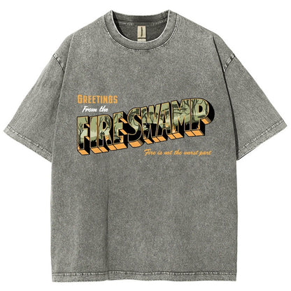 Greetings From The Mystic Swamp Vintage Distressed T-shirt