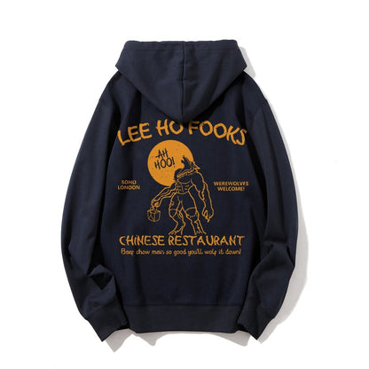 Lee Ho Fooks Chinese Restaurant Printed Back Unisex Cotton Hoodie