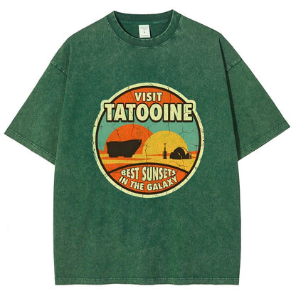 Best Sunsets In The Galaxy Vintage Distressed T-shirt