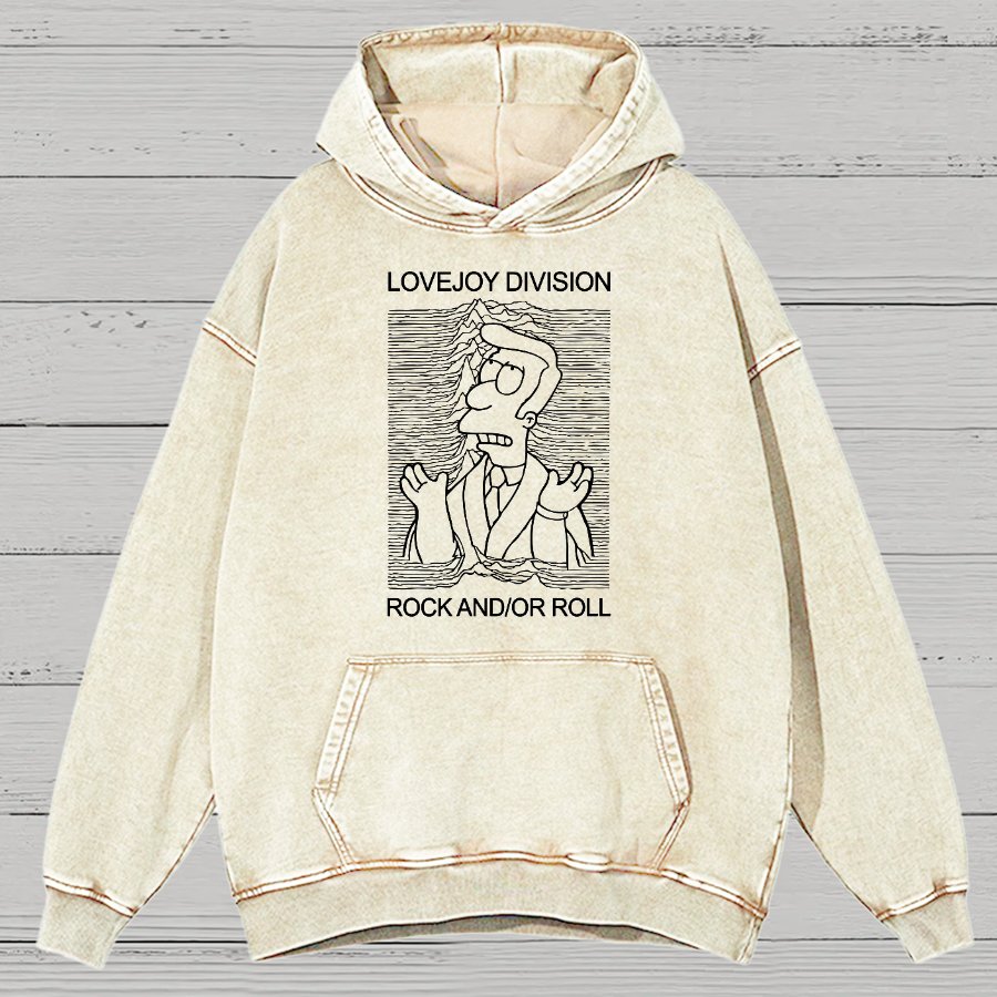 Music Joy Division Rock And/Or Roll Vintage Distressed Hoodie