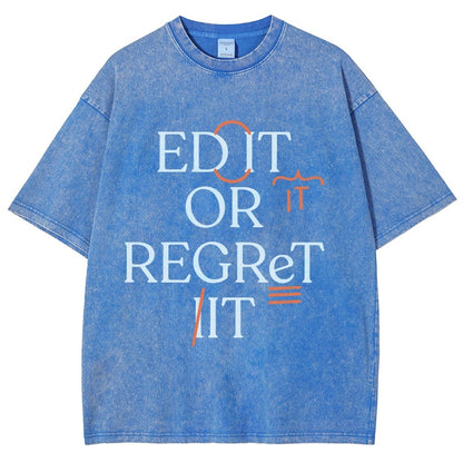 Edit Or Regret It Vintage Distressed T-shirt