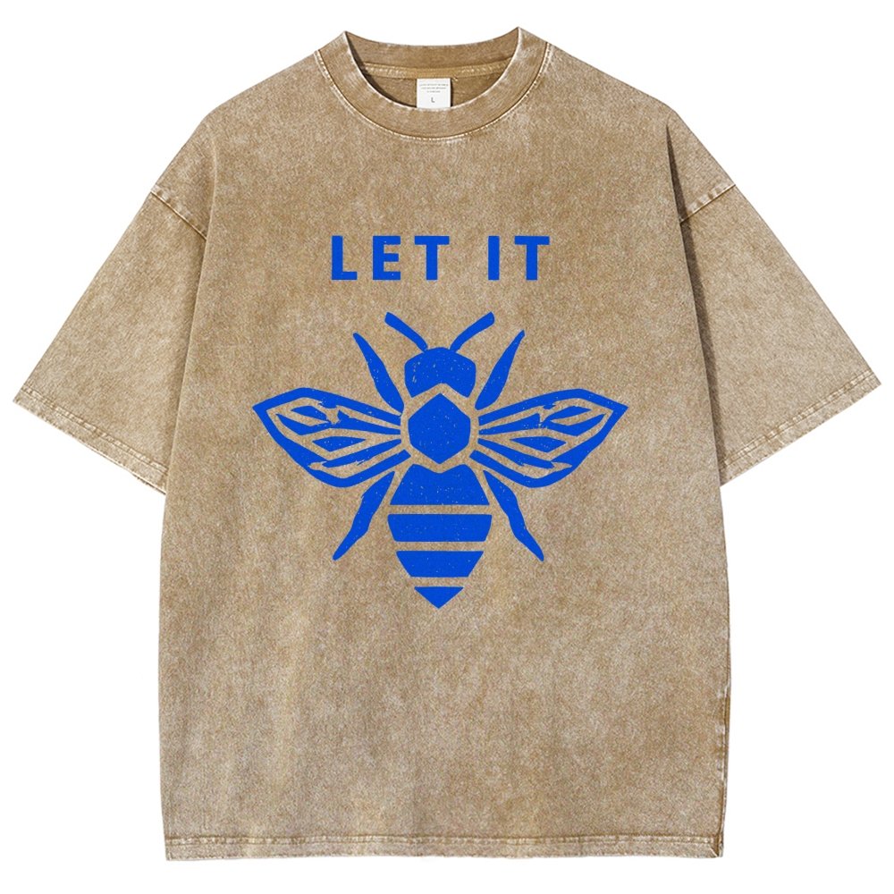 Let It Bee Vintage Distressed T-shirt