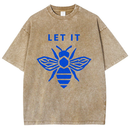 Let It Bee Vintage Distressed T-shirt
