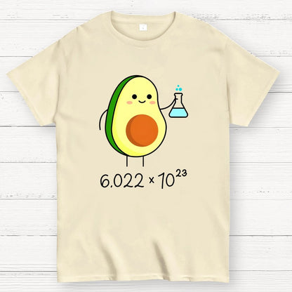 Avogadro's Number Pun. Cute Avocado Chemist Geek T-Shirt