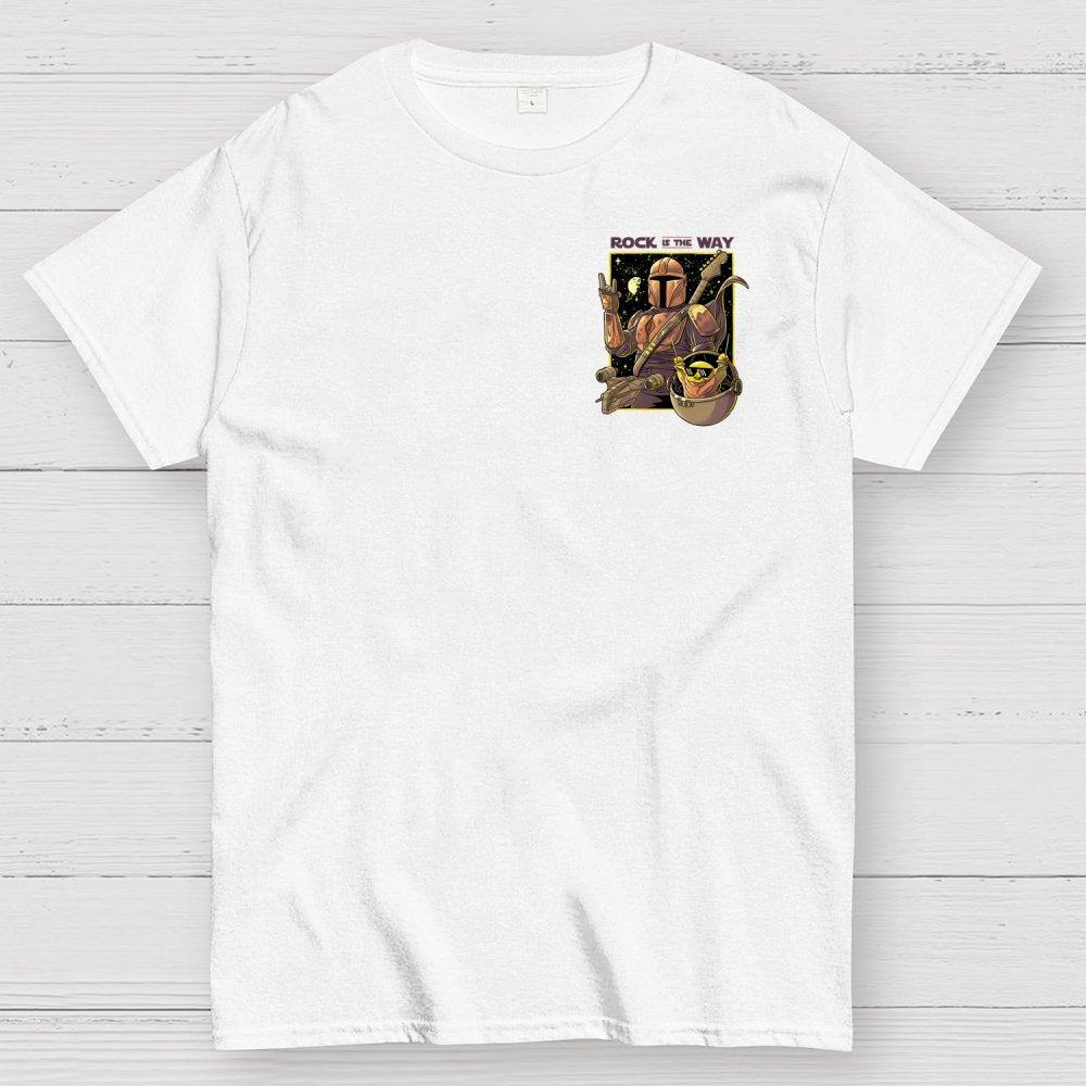 Rock Is The Way Front And Back Printing Geek T-Shirt