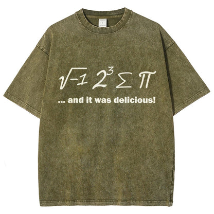 Ate Sum Pi And It Was Delicious Vintage Distressed T-shirt