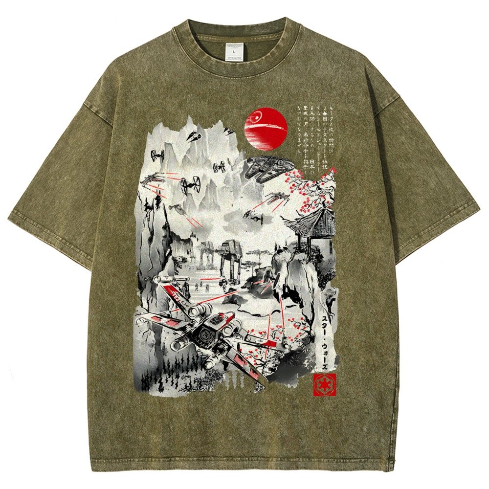 Last Battle of the Cosmic Conflict Vintage Distressed T-shirt