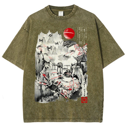 Last Battle of the Cosmic Conflict Vintage Distressed T-shirt