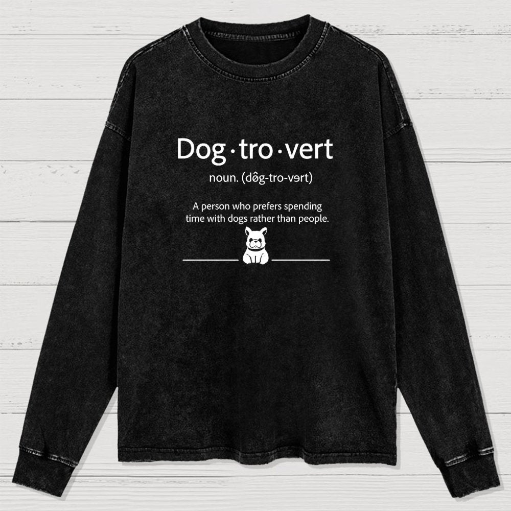 Dog-Tro-Wash Washed Long Sleeve Tee