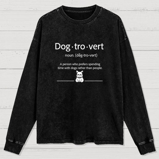 Dog-Tro-Wash Washed Long Sleeve Tee