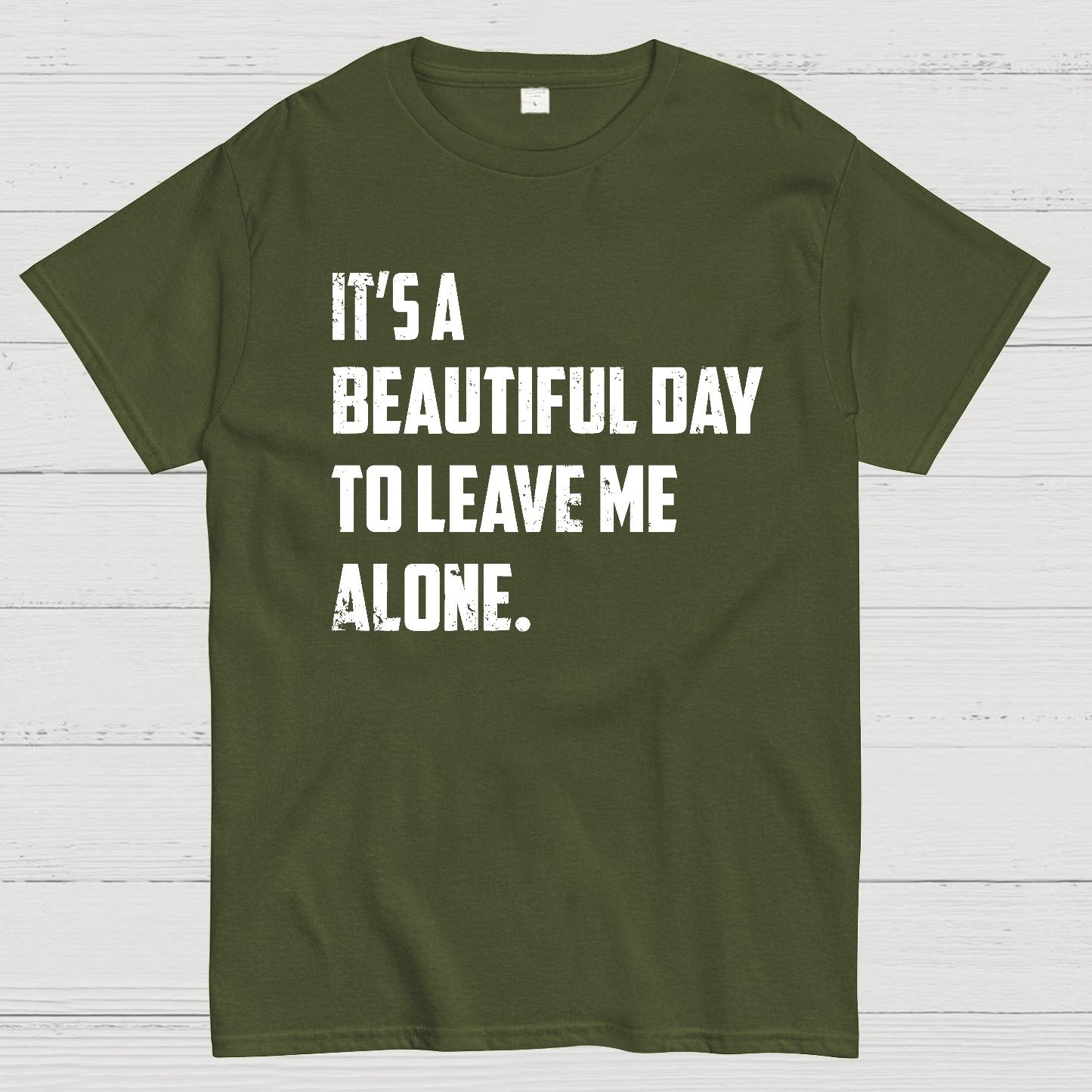 It's A Beautiful Day To Leave Me Alone Geek T-Shirt