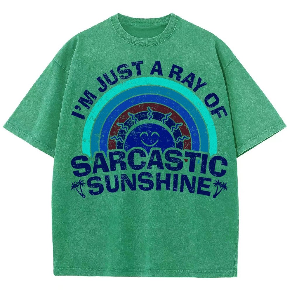 I'm Just A Ray Of Sarcastic Sunshine Funny Vintage Distressed T-shirt